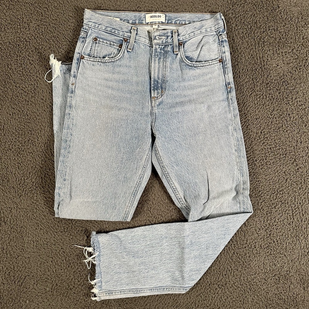 Agolde Light Blue High Rise Women Jeans
